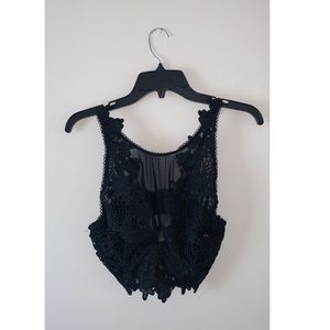 Forever 21 Sheer Mesh Lace Bra